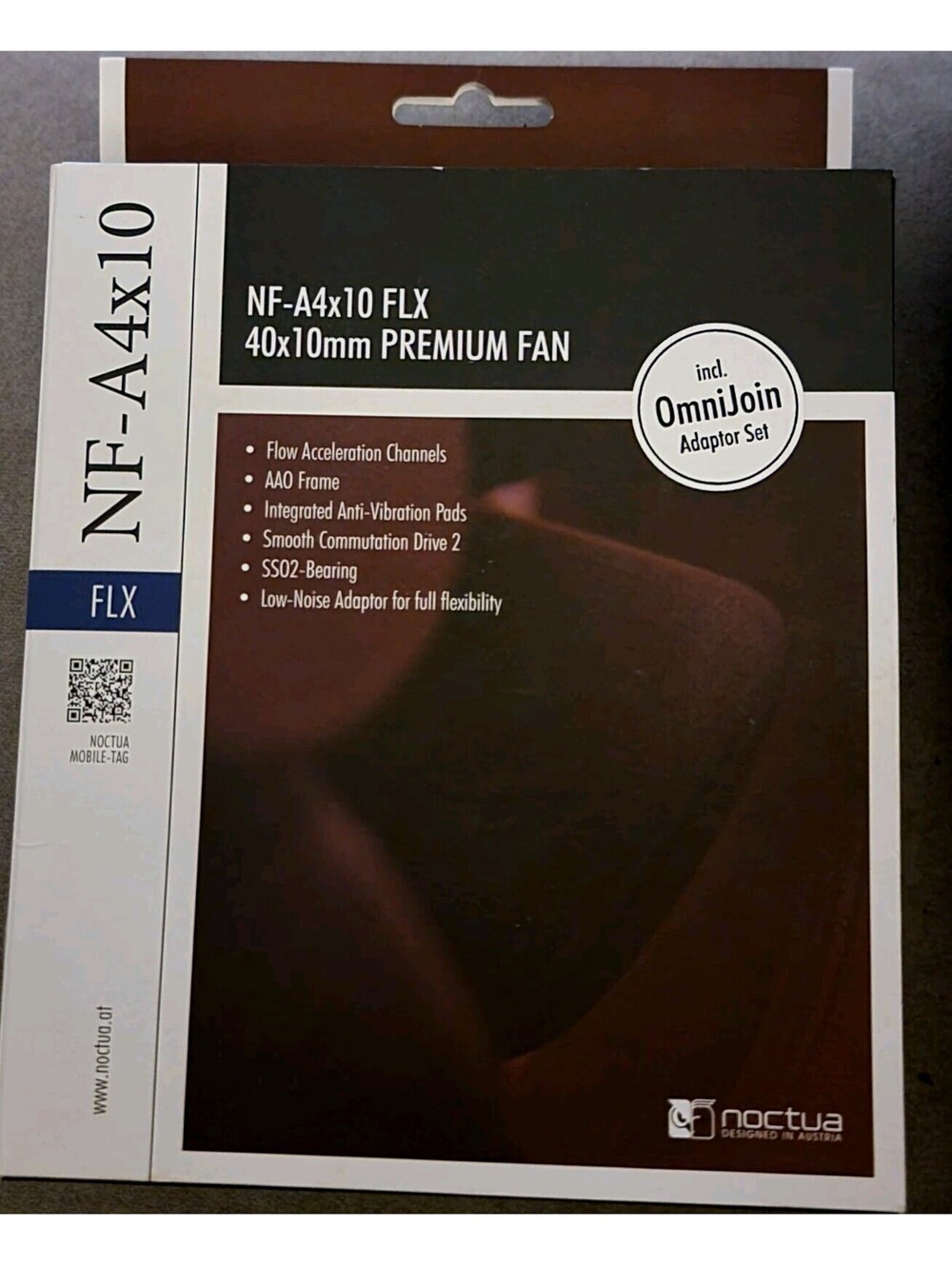 Noctua NF-A4x10 FLX 40x10mm Premium Quiet Cooling Fan 3-Pin 12V w/ Box